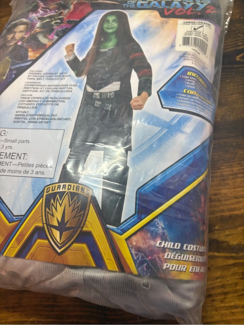 Guardian Of The Galaxy Gamora Costume Girls Size Large